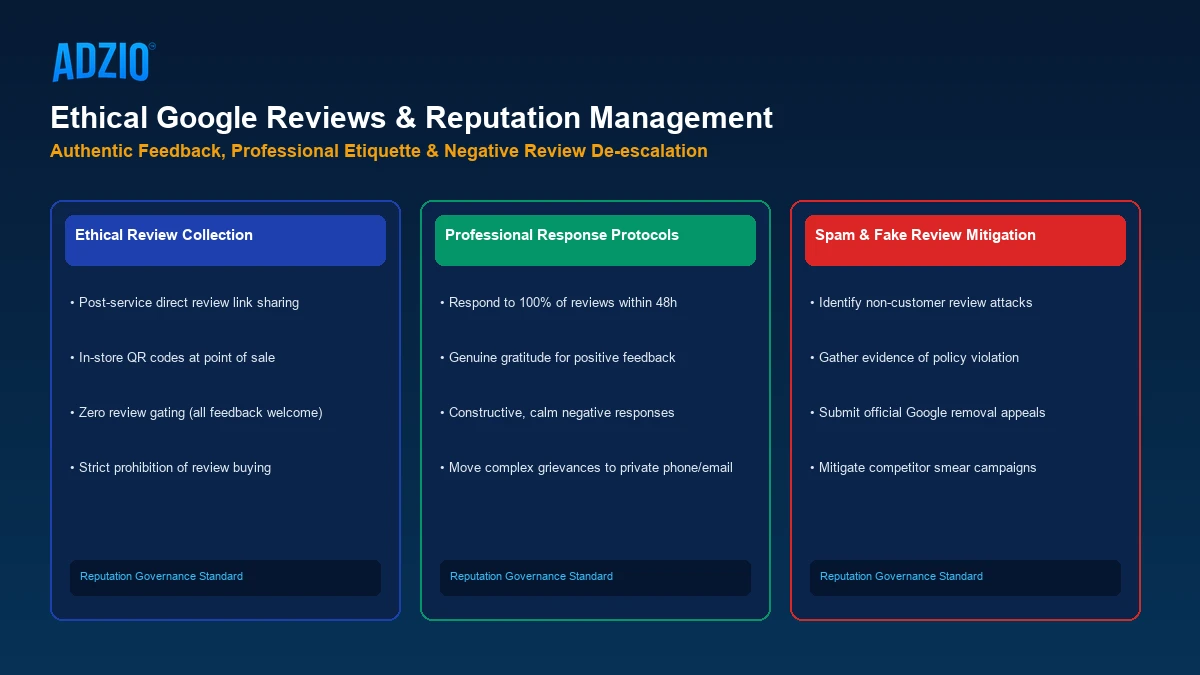 Ethical Google Reviews and Reputation Governance Protocol by AdZio