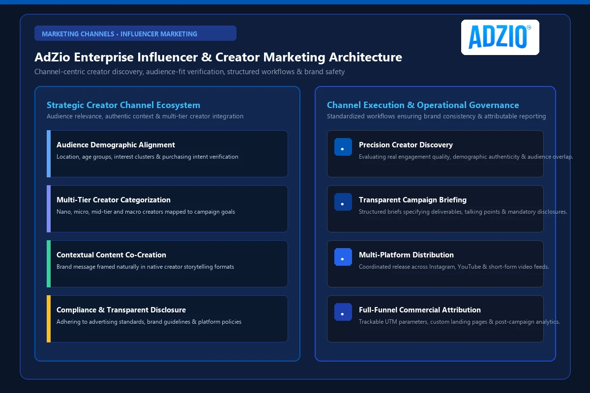 AdZio Influencer Marketing Strategy and Creator Collaboration Architecture in India