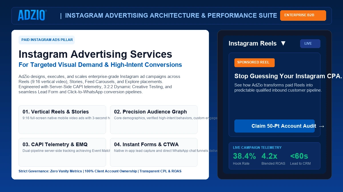Instagram Advertising Strategy and Performance Architecture by AdZio
