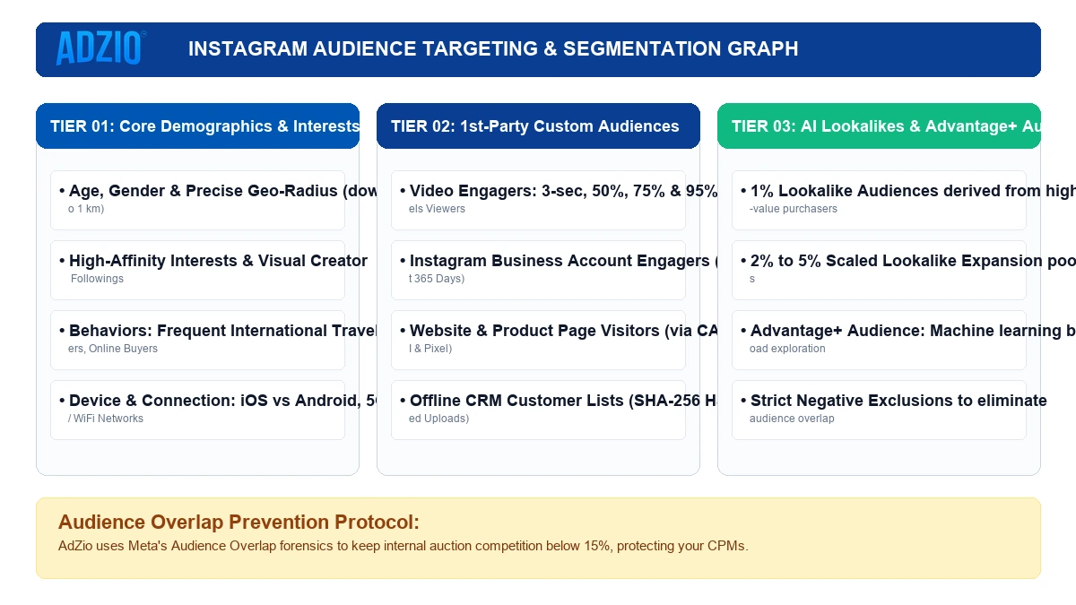 Instagram Audience Targeting and Lookalike Segmentation Architecture by AdZio