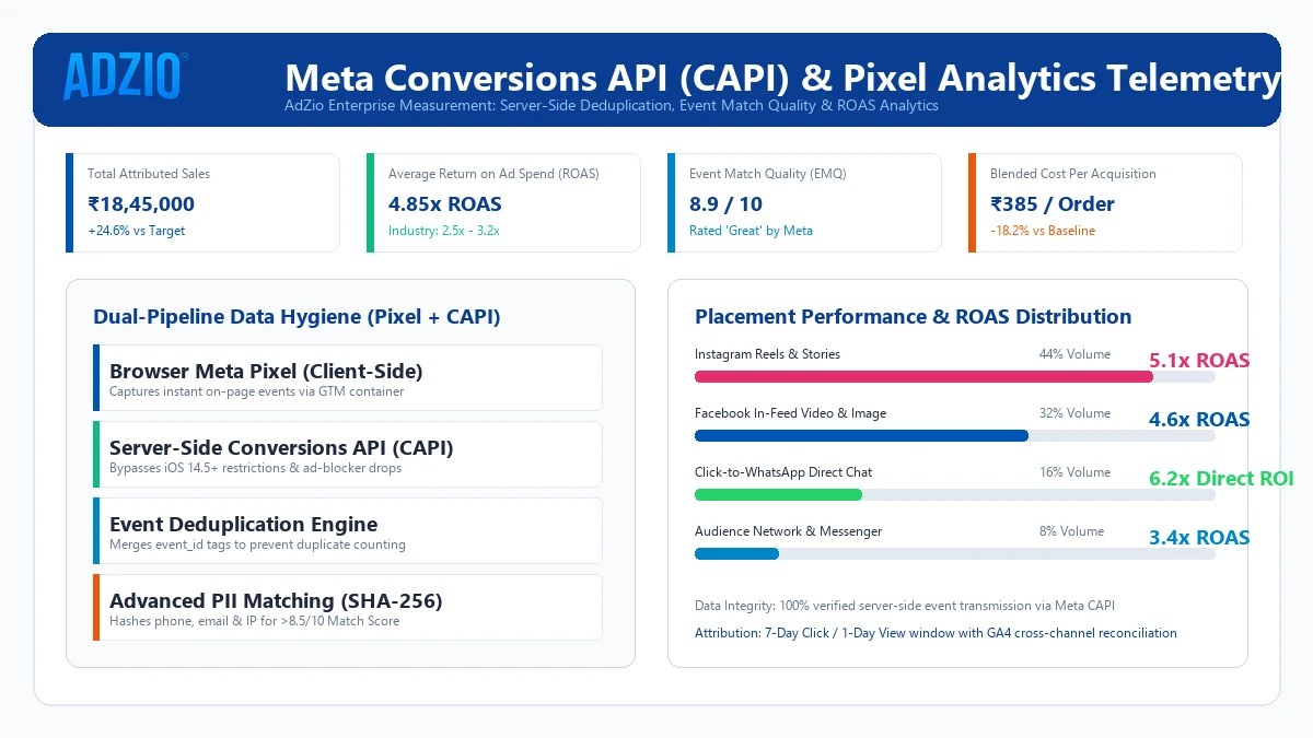 Meta Conversions API CAPI Server-Side Tracking and Event Match Quality Architecture